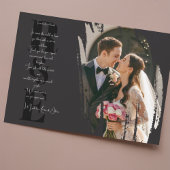 Modern Minimalist Elegant Brush Stroke Thank You Einladung