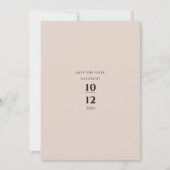Modern Minimalist Elegant Champagne Wedding Einladung (Vorderseite)