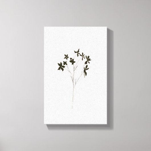 Modern minimalist elegant line drawing flowers leinwanddruck (Vorderseite)