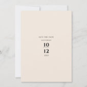 Modern Minimalist Elegant Simple Cream Wedding Einladung (Vorderseite)