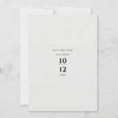Modern Minimalist Elegant Simple Ivory Wedding Einladung (Vorderseite)
