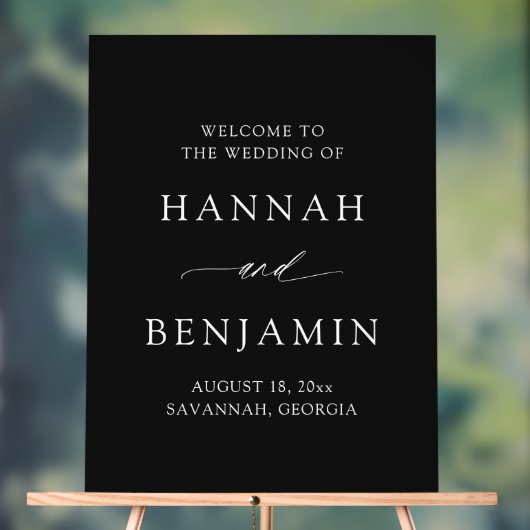 Modern Minimalist Elegant Simple Wedding Welcome Acrylschild (Neutral)
