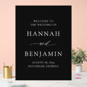 Modern Minimalist Elegant Simple Wedding Welcome Acrylschild (Hochzeit)