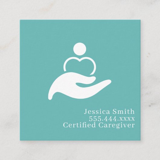 Modern Minimalist Elegant Typography Professional  Quadratische Visitenkarte (Vorderseite)