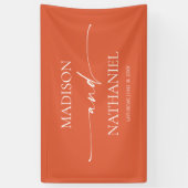 Modern Minimalist Elegant Verona Sunset Wedding Banner (Vertikal)