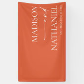 Modern Minimalist Elegant Verona Sunset Wedding Banner (Vertikal)