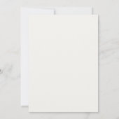 Modern Minimalist Elegant Wedding Invitations Save The Date (Rückseite)