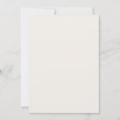 Modern minimalist Elfenbein-Editorial Save The Date (Rückseite)