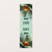 Modern Minimalist Emerald and White Wedding (Außenseite Aufgefaltet)