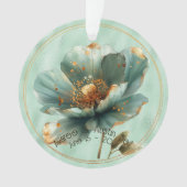 Modern Minimalist Emerald Gold Wedding Ornament (Vorderseite)