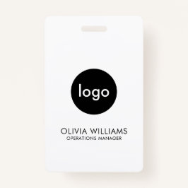 Modern Minimalist Employee ID Business Logo Ausweis