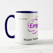 Modern Minimalist Empowered IWD 2026 Custom Tasse (Links)