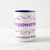 Modern Minimalist Empowered IWD 2026 Custom Tasse (Zentrum)