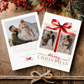 Modern minimalist frohe Weihnachten rot