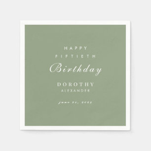 Modern minimalist Geburtstag für Erwachsene zu jed Serviette