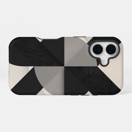 Modern Minimalist Geometric  iPhone 16 Hülle (Rückseite (Horizontal))