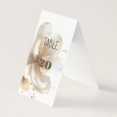 Modern Minimalist Gold and White Wedding (Vorderseite)