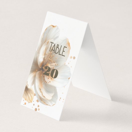 Modern Minimalist Gold and White Wedding (Vorderseite)