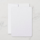 Modern Minimalist Gold and White Wedding Save The Date (Rückseite)