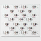 Modern Minimalist Graduation Announcement Photo  Geschenkpapier (Flach)