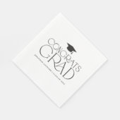 Modern Minimalist Graduation  Serviette (Ecke)