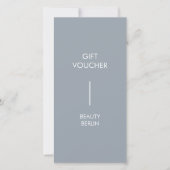 Modern Minimalist Gray QR Code Gift Certificate (Vorderseite)