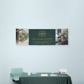 Modern Minimalist Green Custom Business Logo  Banner (Messeveranstaltung)