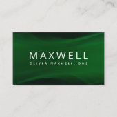 Modern Minimalist Green Dentist Visitenkarte (Vorderseite)