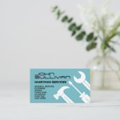 Modern minimalist handyman Business Card Visitenkarte (Stehend Vorderseite)
