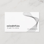 Modern Minimalist Innovation Company Sleek White Visitenkarte (Vorderseite)