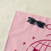 Modern-minimalist-Junggesellinnen-Abschied | Rosa  Strandtuch (Beispiel)