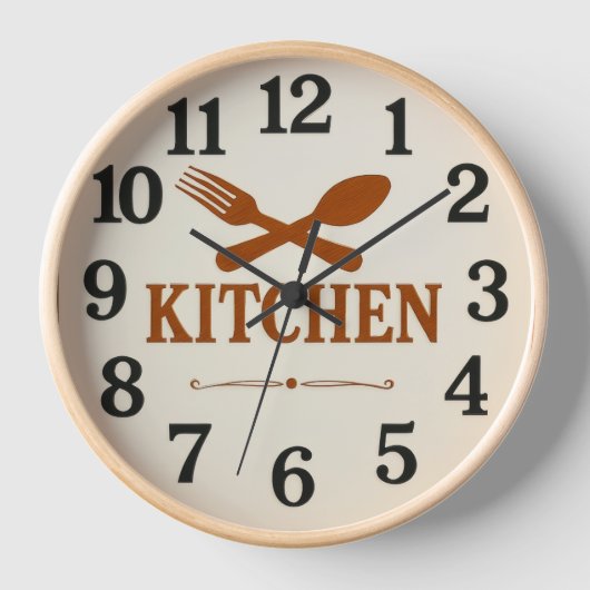  Modern Minimalist Kitchen Wall Clock –  Uhr (Vorderseite)