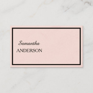 Modern Minimalist   Kraft Rustikaler Stil Schrift  Visitenkarte