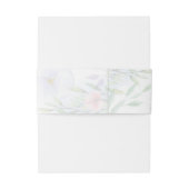 Modern Minimalist Lavender Floral Wedding Suite Einladungsbanderole (Rückseitenbeispiel)