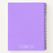 Modern Minimalist Line Art Lavender Purple Wavy Notizblock (Rückseite)