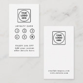 Modern Minimalist Logo | Business Loyalty Design Treuekarte (Vorne/Hinten)