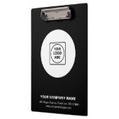 Modern Minimalist Logo Pro clipboard Klemmbrett (Links)