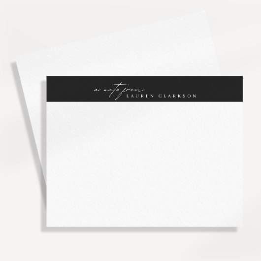 Modern Minimalist Logo Style Note Card Einladung