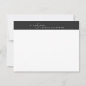Modern Minimalist Logo Style Note Card Einladung (Vorderseite)