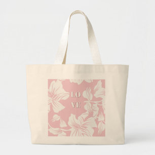 Modern minimalist LOVE Botanical Jumbo-Tasche Jumbo Stoffbeutel