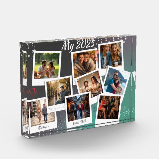 | Modern Minimalist Love Keepsake, Personalized  Fotoblock (Links)