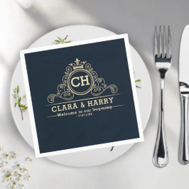 Modern minimalist luxury champagne champagne gold serviette