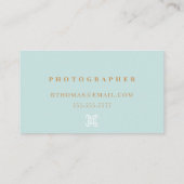 Modern Minimalist Luxury Chic Stylish Professional Visitenkarte (Rückseite)