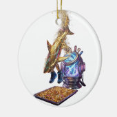 Modern Minimalist Luxury Cyber Shark  Keramik Ornament (Links)