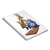 Modern Minimalist Luxury Cyber Shark - Neon Aesthe Notizblock (Rechte Seite)