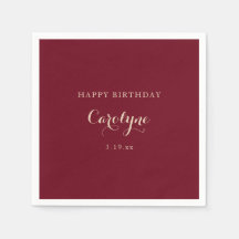 Modern minimalist marroter Geburtstag