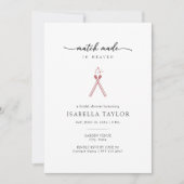 Modern Minimalist Match Bridal Shower Invitation Einladung (Vorderseite)