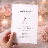 Modern Minimalist Match Bridal Shower Invitation Einladung
