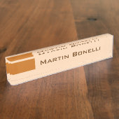 Modern Minimalist Namensplakette (Seite)