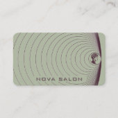 Modern Minimalist Nested Circular Fine Lines  Visitenkarte (Vorderseite)